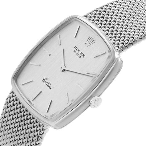 rolex cellini vintage white gold